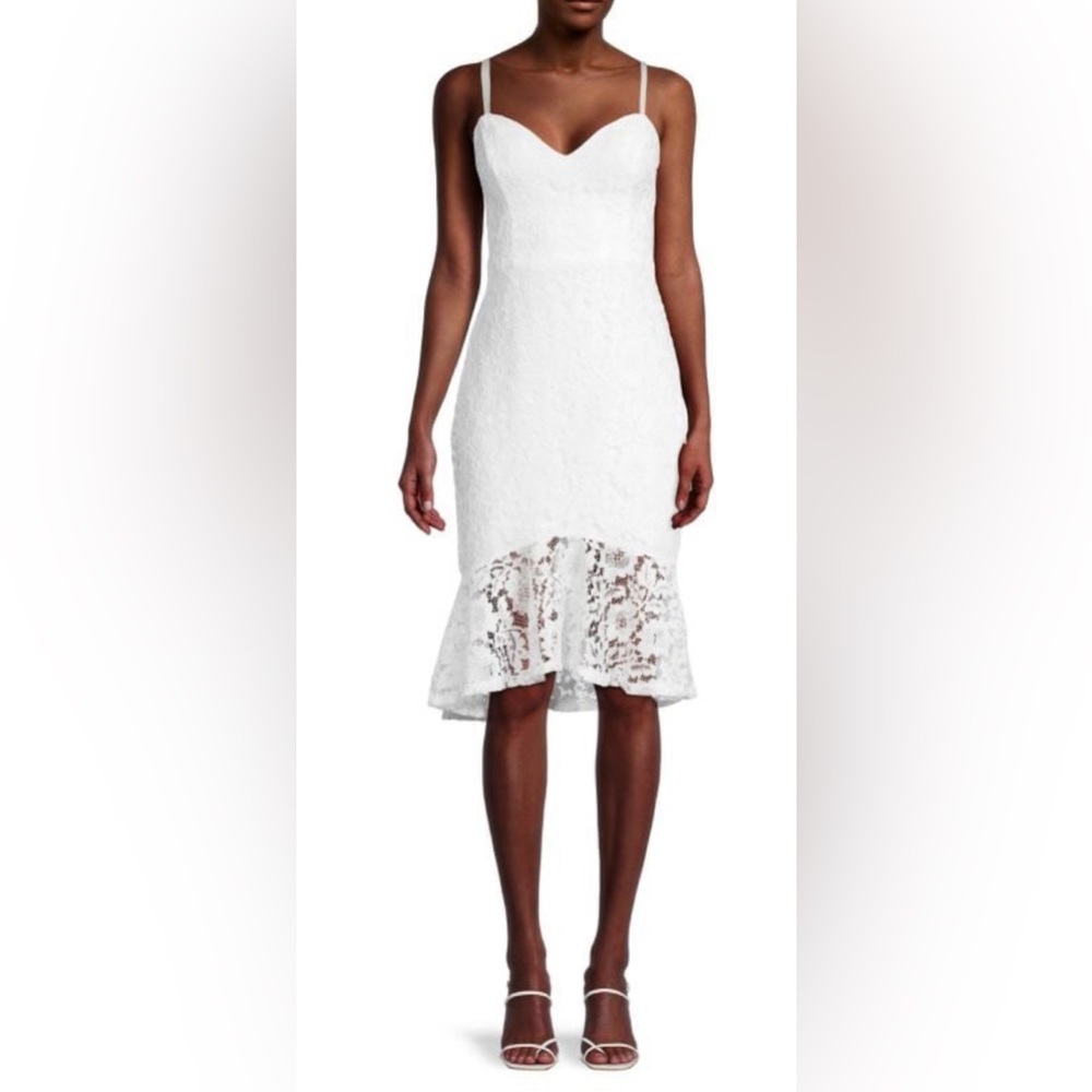 Guess Floral Lace Trumpet Dress | Size: 6